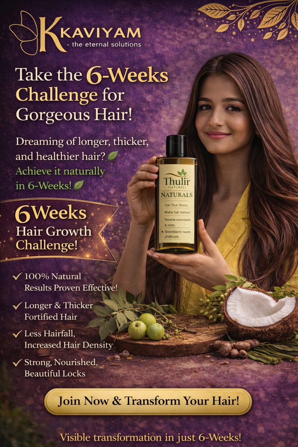 Thulir Hair Growth Oil - Zero Chemical